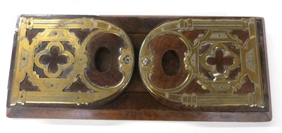 Lot 552 - A late 19th Century walnut and brass mounted...