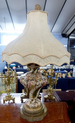 Lot 556 - A 20th Century continental table lamp with...