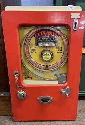 Lot 573 - A vintage Extrawin wall mounted pinball...