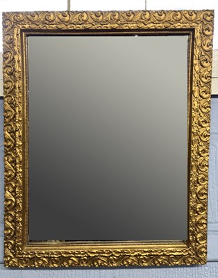 Lot 574 - Early 20th Century gilt framed wall  mirror,...