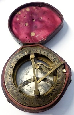 Lot 452 - A COMPASS SUNDIAL BY TROUGHTON & SIMMS, LONDON,...