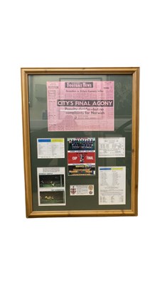 Lot 259 - A large presentation frame for Aston Villa v...