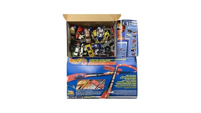 Lot 404 - A boxed Mattel Hotwheels Starter set, with a...