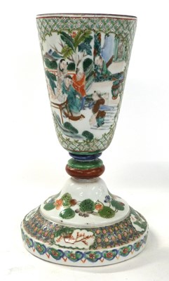 Lot 292 - A Chinese porcelain Famille Vert vase of large...