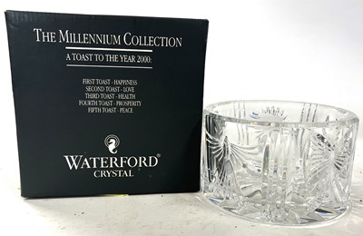 Lot 311 - A Waterford Millennium champagne coaster in...