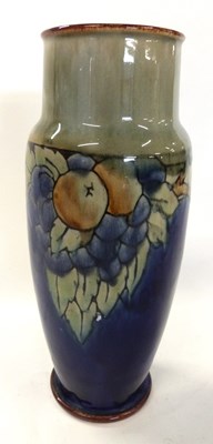 Lot 316 - A Royal Doulton vase of cylindrical shape,...