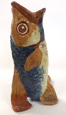 Lot 322 - Barum fish vase, 18cm high