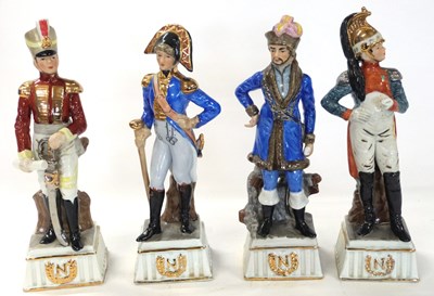 Lot 334 - A group of four continental military figures...