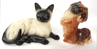 Lot 352 - A Royal Doulton model of a Siamese Cat...