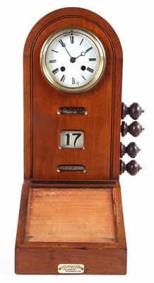 Lot 369 - Early 20th Century clock in domed wooden case...