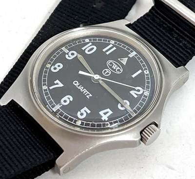 Lot 304 - A CWC military Quartz gents wristwatch, the...