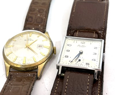 Lot 316 - Two gents wristwatches, one a manually crown...