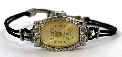 Lot 324 - A Imaco ladies wristwatch, the case is 18ct...