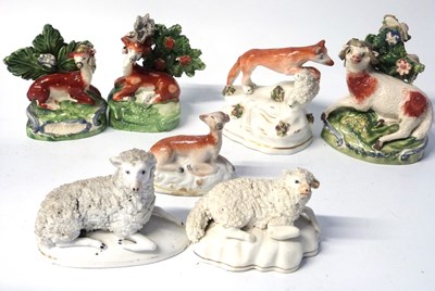 Lot 393 - A group of mid 19th Century Staffordshire...