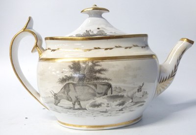 Lot 431 - Early 19th Century boat shaped teapot, number...