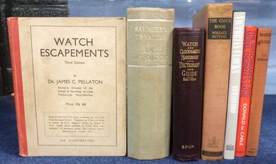 Lot 433 - Quantity of books mainly on clock and watch...