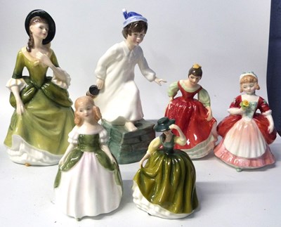 Lot 438 - Collection of six Royal Doulton figurines...