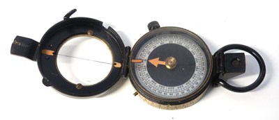 Lot 460 - A Verner's pattern compass dated 1918 in...