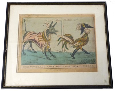 Lot 472 - An early 19th Century cartoon engraved and...