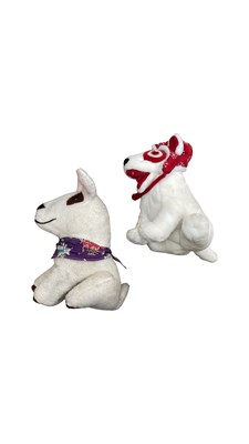 Lot 309 - A pair of bull terrier stuffed toys, to...