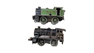 Lot 160 - A pair of Hornby 0 gauge locomotives, worn...