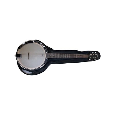 Lot 220 - A 6-string banjo from Gear4Music, with Remo...