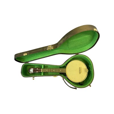 Lot 363 - A George Formby model banjolele (ukulele...