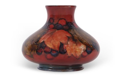 Lot 76 - A Moorcroft vase of compressed ovoid form in...