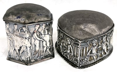 Lot 18 - Mixed Lot: An Edwardian silver pin cushion and...