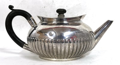 Lot 60 - A Victorian silver teapot of squat circular...