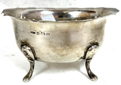 Lot 64 - A George VI silver sugar bowl of oval form...