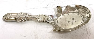 Lot 104 - A George IV silver caddy spoon, fiddle and...