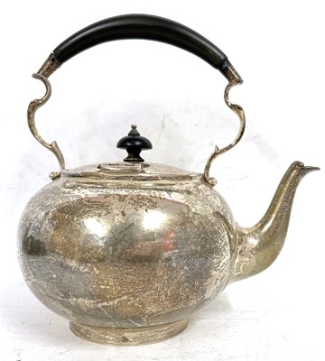 Lot 137 - A George V silver spirit kettle of plain...