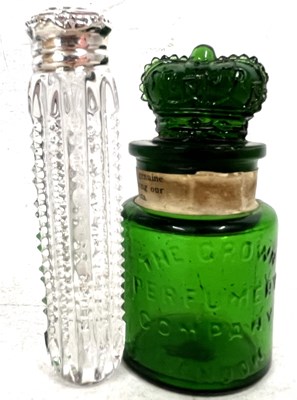 Lot 144 - Mixed Lot:  An Edwardian glass scent bottle of...