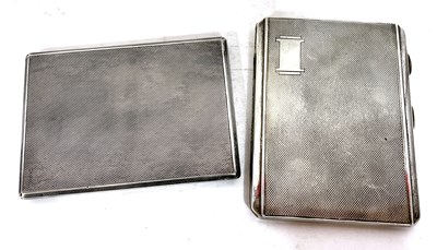 Lot 157 - Mixed Lot: An Art Deco silver cigaratte box,...