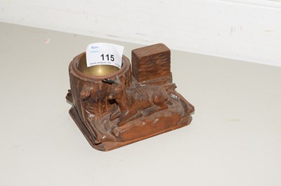 Lot 115 - SMALL BLACK FOREST TYPE VESTA STAND MARKED TO...