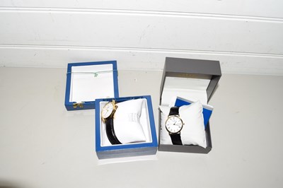 Lot 117 - TWO BOXED ROTARY WRIST WATCHES