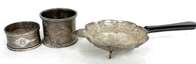 Lot 194 - Mixed Lot:  An ornate chased and engraved tea...