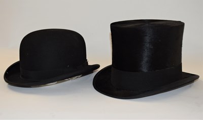 Lot 149 - A top hat by Robert Heath, Knightsbridge, in...