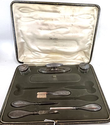 Lot 236 - Part cased Edwardian manicure items to include...