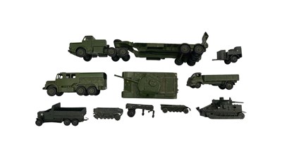 Lot 219 - A collection of die-cast Dinky Military...