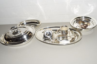 Lot 128 - MIXED LOT VARIOUS SILVER PLATED WARE TO...