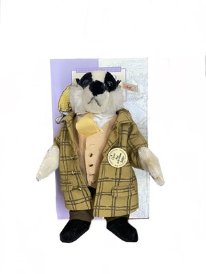 Lot 323 - A boxed Steiff Wind in the Willows Badger,...