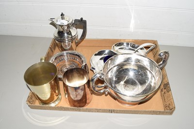 Lot 129 - MIXED LOT VARIOUS SILVER PLATED WARES TO...