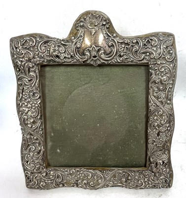 Lot 255 - An Edwardian silver photograph frame, square...