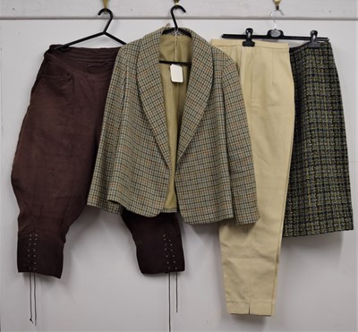 Lot 18 - A lady's tweed jacket, a lady's tweed skirt...