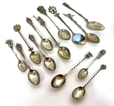 Lot 284 - Mixed Lot: Souvenir spoons to include six...