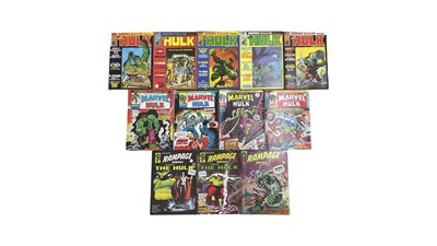 Lot 36 - A mixed collection of 1970s Marvel HULK comic...
