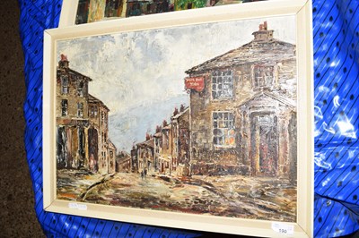 Lot 190 - JAMES HARDAKER, NORTHERN STREET SCENE WITH THE...