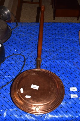 Lot 201 - COPPER BED WARMING PAN